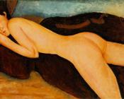 阿米地奥 莫迪里阿尼 : Nu couche de dos (Reclining Nude from the Back)
